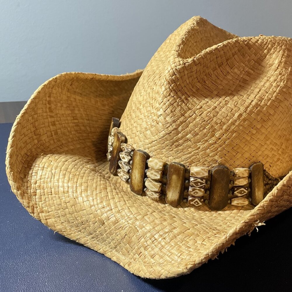 Cowboy Hat RARE Fiesta Santa Barbara-straw Critter Hat S-M